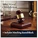 Gavels Fast Wooden Gavel and Sound Block for Judge Lawyer Auction (10 Pack)