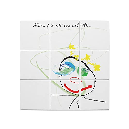 Carreaux céramique décoratifs mon fils est un artiste dessin