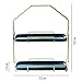 Misa na owoce, owoce, metalowa, ceramiczna, tacka na owoce, podwójna warstwa, samodzielna pomoc, stojak na tort, tacka (kolor: zielony, 32 x 42 cm, rozmiar: Metal)
