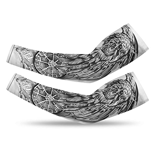 Manches de tatouage protection solaire Celtic Raven manchons sport