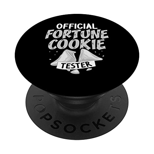 Fortune Cookie Chinese Funny Quotes Sayings Recipe PopSockets Swappable PopGrip, Black