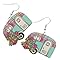 VALICLUD Cute Cartoon Rv Dangle Earrings for Women Lightweight Camping Car Design Unique Party Accessory for Everyday Wear