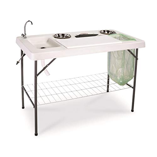 Guide Gear Deluxe Fish/Game Processing Table with Faucet and Accessories