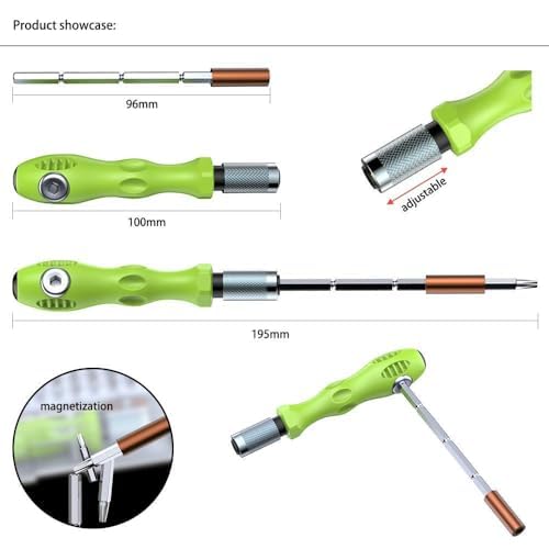 32 in 1 Interchangeble Multipurpose Mini Screwdriver Set Magnetic Slot Wrench Bits Repair Tools Kit Set Combination Screwdriver Set for Home Appliance,Laptop,Mobile,Computer 3