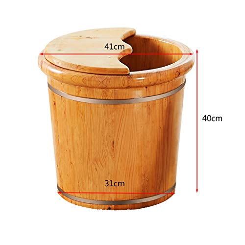 Spa de pies con masaje y cubierta 40cm madera miniatura 7