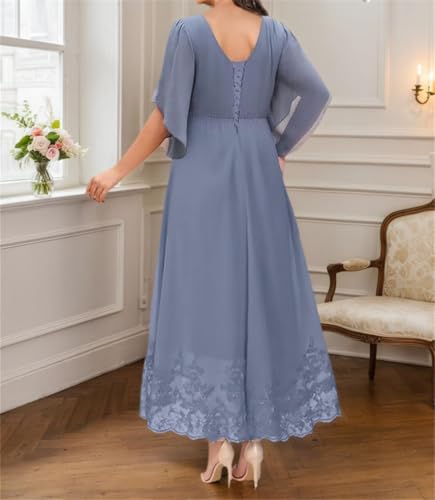 Robe de mère de la mariée confortable et couvrante pour masquer les bras