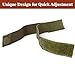 XMJY Magnetic Rifle Sling Strap, Strong Magnets Sentry Straps for Rifle, Adjustable Universal Sling Keeper Retention Band Rifle Accessories, Armygreen
