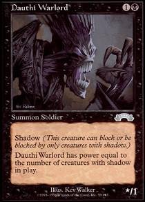 Carta Magic: The Gathering Dauthi Warlord - Edición Exodus, Rareza Poco Común