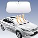 Windshield Sun Shade,Car Sun Shades Blocks UV Rays,Sun Shade for car Windshield Fit for Cars,SUV,Truck,Car Sun Shade Windshield Blocks Heat and Keep Interior Cool,55 * 31 in