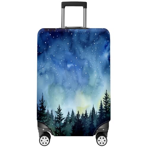 Deep Forest Luggage Cover Suitcase Protector Travel Luggage Cover Carry on Luggage Cover Washable Baggage Covers for Suitcase Fit 22-24 Inch Luggage
