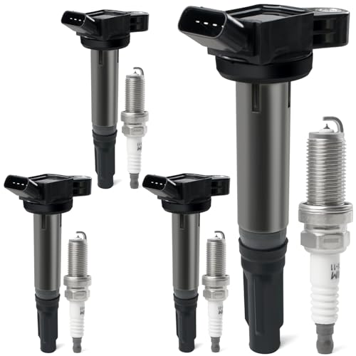 Set of 4 Ignition Coil Packs & Iridium Spark Plugs 2.5L