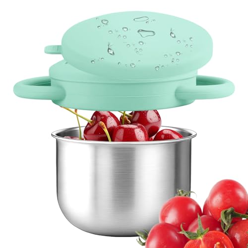 Contenitori Per Snack Da Viaggio Per Bambini - Tazza Portamerenda Antigoccia Per Bambini Con Coperchio Ermetico,Scatola Organizzatrice Per Cibo Lavabile In Lavastoviglie Per Casa, Esterno, Scuola E Pi