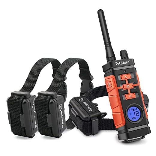 Petrainer PET616A-3 Waterproof Dog Training Collar with Remote Electric Collar for Dogs with Beep Vibrate Static Rechargeable Dog Training Collar
