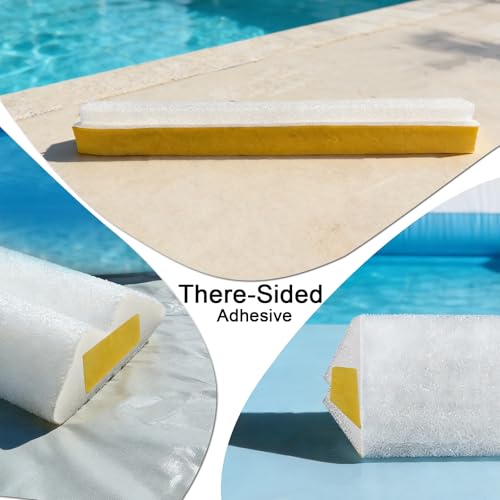 Image of 60PCS Peel and Stick Pool Cove, Closed Cell Foam Above Ground Pool Cove with Adhesive Backing, 24' Round Pool Liner Protection, Prevents Pool Liner Wear & Tear, Easy DIY Installation