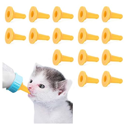 15 unidades de chupeta para gatinhos, mamilo milagroso para gatinhos, mamilo para mamadeira, mamilo de silicone, silicone para cães e gatos de estimação, silicone de segurança macio para mamadeir