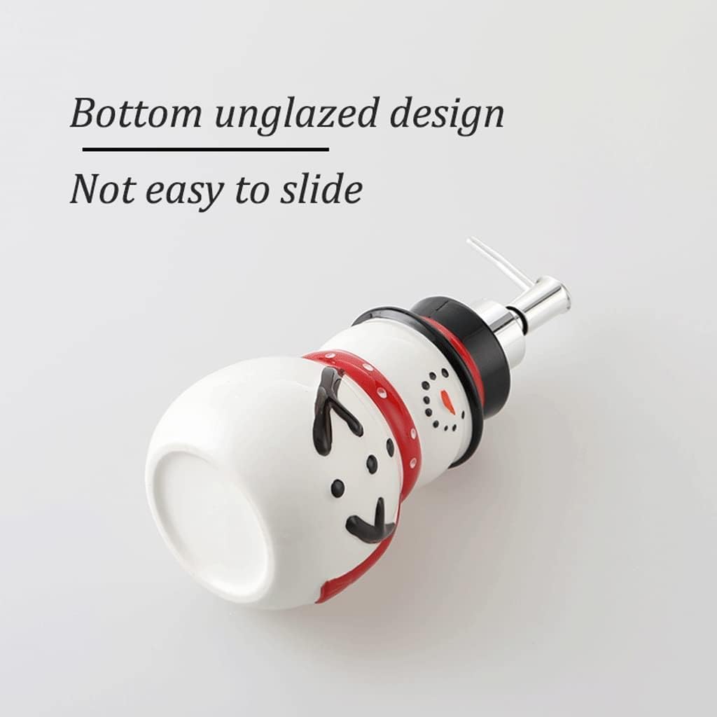 Soap Dispenser Soap Dispenser Cute Unique Ceramic Soap Pump for Home Bathroom Children's Room Refillable Lotion Dispenser 14.5 Oz / 430 Ml Exquisite