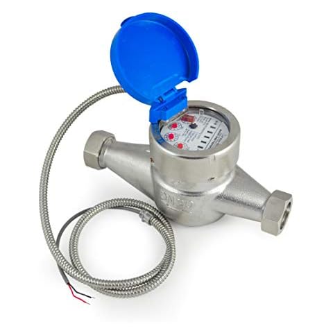 3/4" Water Meter - Stainless Steel, Pulse Output Cover