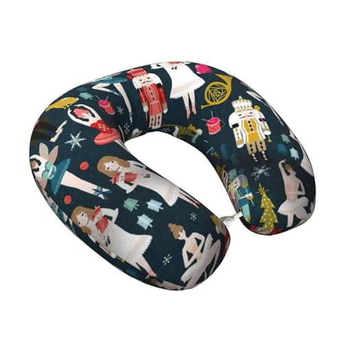 Almohada cervical de poliéster para viaje cómoda miniatura 2