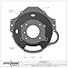 Speedway Motors SBC/BBC Bellhousing for Muncie/Saginaw/T5, CNC-Finished, Durable Black Zinc Finish, Includes Inspection & Starter Hole Covers, Fits 153-Tooth Flywheel