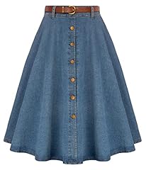 Light Blue Denim Skirt