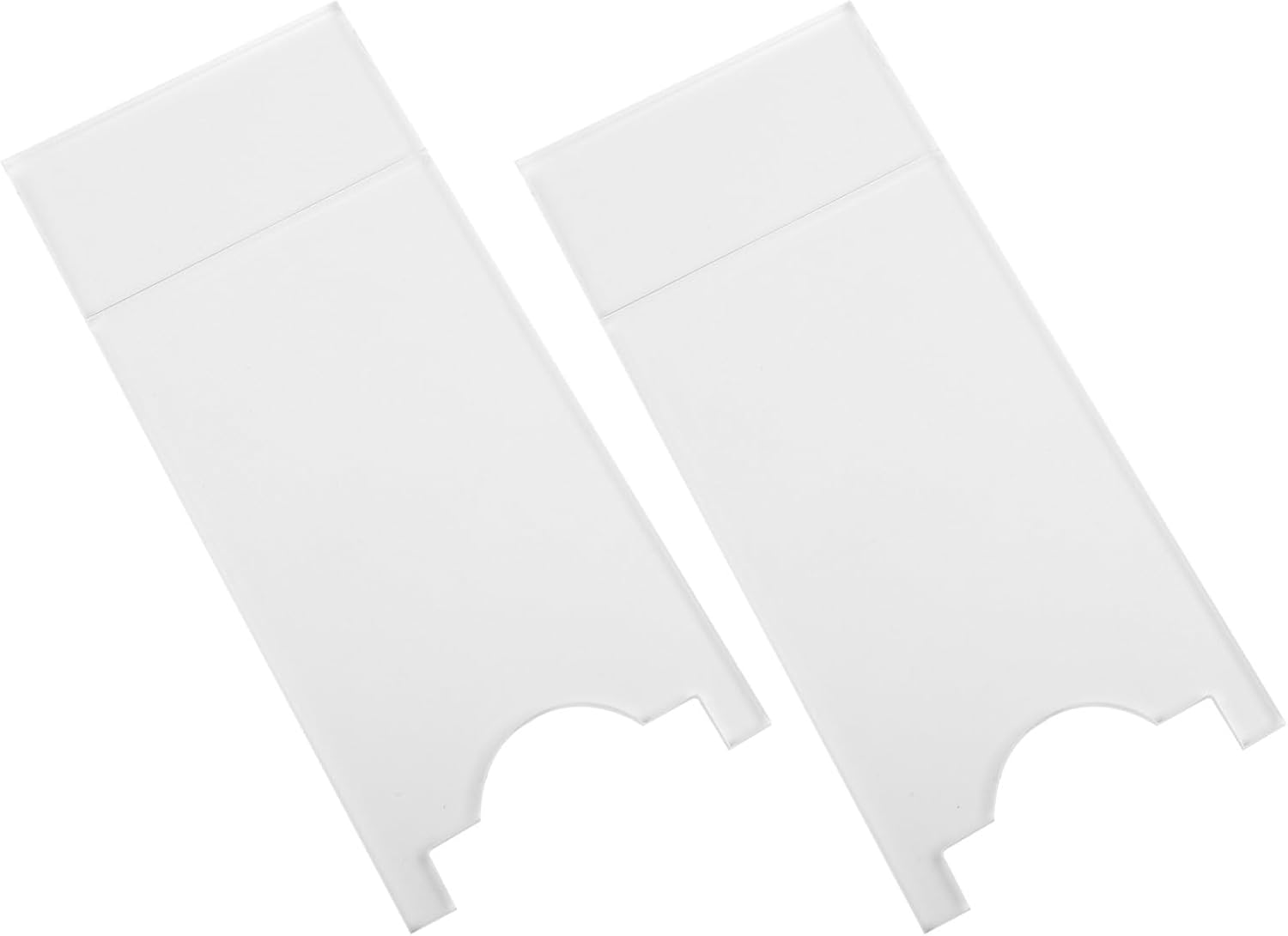 Clear Couch and Bed Stopper 2-Pack, Invisible Acrylic Wall Spacer for Fire Safety and Outlet Access, Furniture Gap Protector for Sofa, Bed, and Cabinet