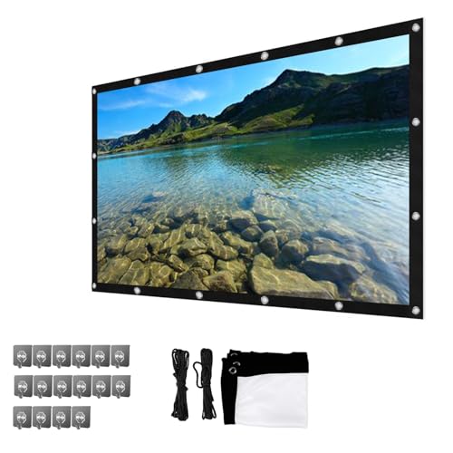 Pantalla de proyector de 180 pulgadas 16:9 plegable y portátil