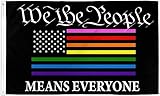 Trade Winds 3x5FT Flag We The People Means Everyone Pride LGBT Constitution Equality Love Polyester Banner Multicolor