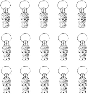 15 Pcs Pet ID Tags Barrel Tube Collars Silver Mini Anti Lost Pet Tube Tag for Dogs Cats Puppy Prevent Pet Lost
