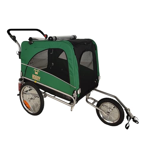 Remorque à vélo 2en1 pour Chien XL avec Suspension