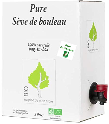 SEVE DE BOULEAU BIO de qualité Limousin bag-in-box 3L (soit 6,65 € le 1/2 L)