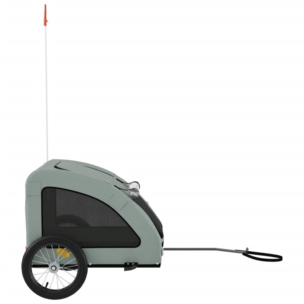 Générique Remorque de vélo pour Animaux de Compagnie Gris,Poussettes pour Animaux de Compagnie,93958