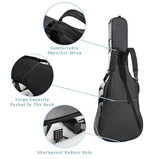 Hondank Housse imperméable pour guitare acoustique avec double bandoulière et poche Motif attrape-rêves et plumes… - Les Beatles, Paul McCartney, John Lennon, RIngo Starr, George Harrison Hondank Housse imperméable pour guitare acoustique avec double bandoulière et poche Motif attrape-rêves et plumes… – Image 3