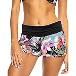 Roxy Women's Board Shorts –Tummy Control, 4-Way Stretch, Quick-Dry 2" Swim Shorts, UPF 50+ Beach Shorts, Tropical, Medium