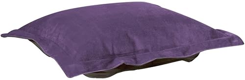 Miniatura 5 de Howard Elliott - Funda de repuesto hecha exclusivamente para Howard Elliott Puff Ottoman, 100% tela de poliuretano (otomana no incluida), carbón de