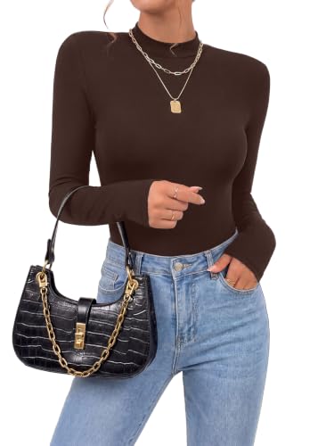 Image of OPOIPIN Women's Long Sleeve Basic Bodysuit