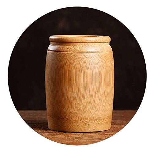 Despojos Mortales Urna Funeraria Mini Funeral Monumento Urnas Cremación Urna de Cenizas Ataúd, Pequeño Bambú Tallado Urna Biodegradable, Recuerdo 11/7 (Size : 8×10cm) Cover