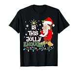 Is This Jolly Enough Grumpy Elf Pajama Christmas Lights T-Shirt