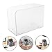 KALLORY 2pcs Book Management Stand Bookends Acrylic File Organizer Book Holder for Office Study Home