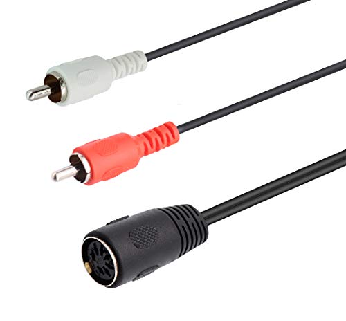 ZdyCGTime Cavi MIDI DIN da 7 pin a 2 RCA