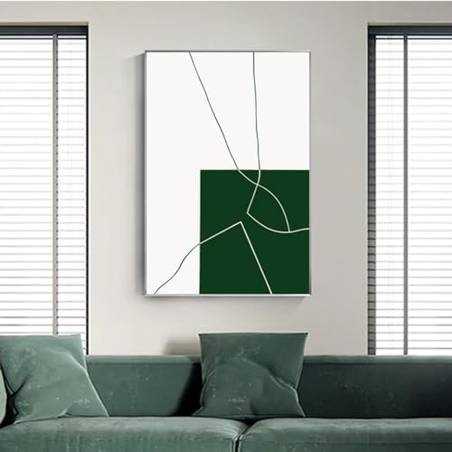 Peinture murale art toile KEBIA Triptyque de lignes abstraites haute définition 40x60cm