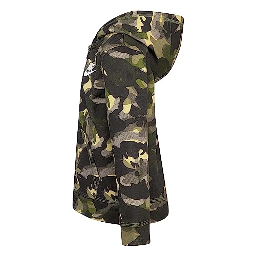 Nike boys Club Fleece Aop Full Zip Hoodie (Little Kids) - Image 3