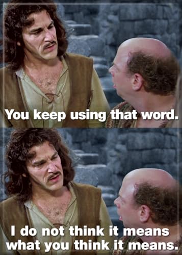 Ata-Boy Princess Bride That Word 2.5 X 3.5 Inch Magnet for Lockers and Refrigerators