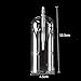Ailindany Aquarium Air Oxygen Bubbler Glass Cup with Water Tube, Sucker Air Stone, High Dissolved Oxygen for Fish Tank