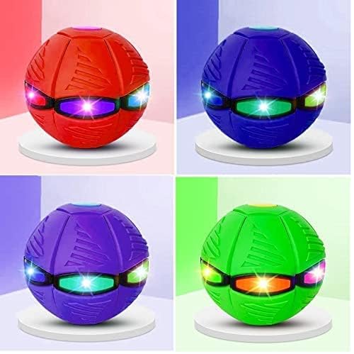 Aachoko Ufo Magic Plastic Ball For Kids Flying Saucer Ball Football Flat Throw Ball With 3 Led Lights Hover Soccer Ball Deformation Light With Led Flying Toys Parent-Child Toy New 2024 (Multi) (B0CVL1TDCM) Amazon Price History, Amazon Price Tracker