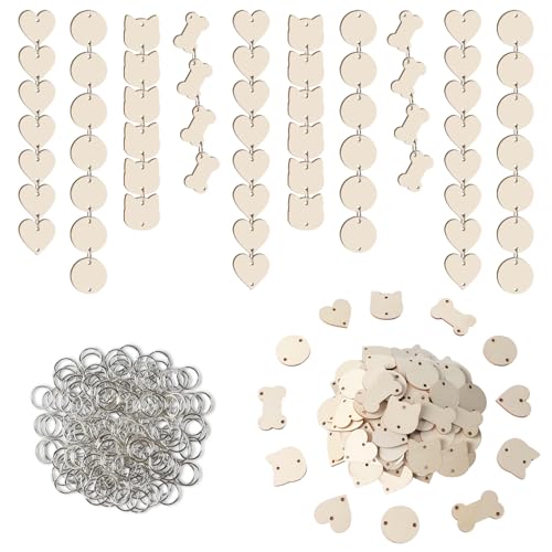 Family Birthday Plaque Tags Wooden Heart Circle Cat Bone Shape Tags with Holes and Ring 240 Pieces in Total for Family Sign Birthday Calendar, Anniversary, Chore Board Wood Crafts Family Birthday Plaque Tags Wooden Heart Circle Cat Bone Shape Tags with Holes and Ring 240 Pieces in Total for Family Sign Birthday Calendar, Anniversary, Chore Board Wood Crafts