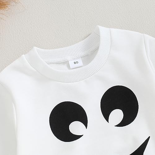 Disfraz de bebé niña de fantasma con sudadera y falda tul miniatura 5