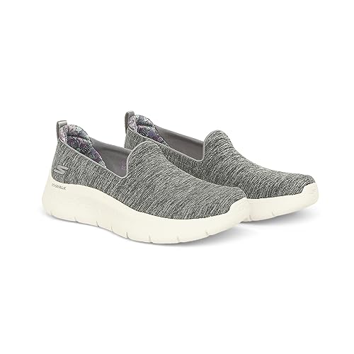 Skechers Women's GO Walk Flex-Clever View Sneaker, Gray, 6.5