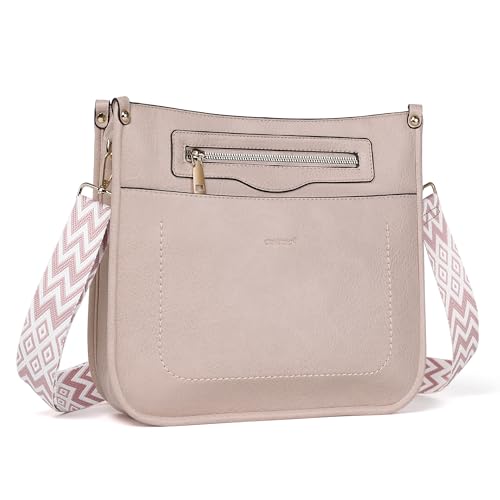 Image of TANTOMI Vegan Leather Crossbody Bags for Women Hobo Travel Purse Multi-Pocket Trendy Handbags & Womens Crossbody Bag