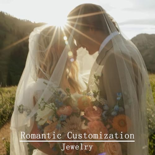 KECHO 10k/14k/18k Gold Customized Engagement Wedding Heart Ring Set IGI Certified Diamond Ring Set Personalized Engagement Lab Grown Diamond, 1-3 Carat D Color-VVS Clarity for Women4