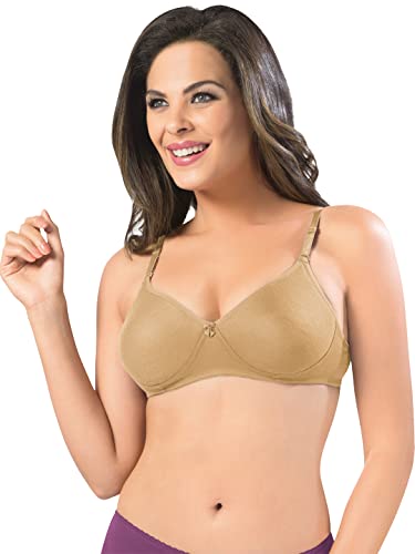 Image of SONARI Women's Non-Padded T-Shirt Bra | Wire-Free, Medium Coverage, Comfortable Polyester-Cotton Blend Fabric | Adjustable Straps, Ideal for Sports Catwalk